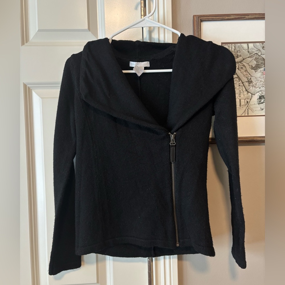 Black Zippered Light Weight Jacket